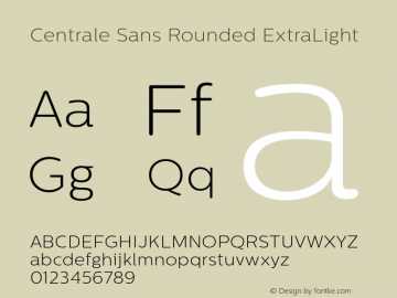 Centrale Sans Rounded ExtraLight 1.001;com.myfonts.typedepot.centrale-sans-rounded.extra-light.wfkit2.461r Font Sample
