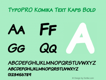 TypoPRO Komika Text Kaps Bold 2.0图片样张