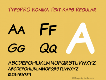TypoPRO Komika Text Kaps Regular 2.0图片样张