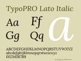 TypoPRO Lato Italic Version 1.014图片样张