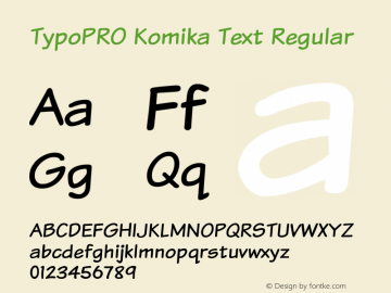 TypoPRO Komika Text Regular 2.0图片样张