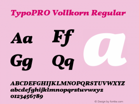 TypoPRO Vollkorn Regular Version 2.001图片样张