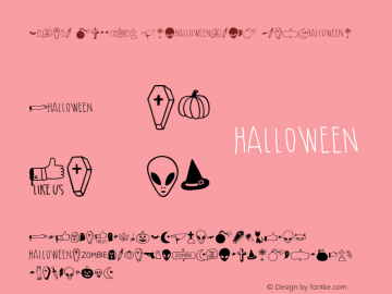 Mimbie Spooky Ornaments Regular Version 1.000 Font Sample