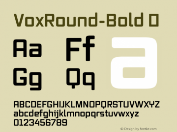 VoxRound-Bold ☞ Version 2.3;com.myfonts.canadatype.vox-round.bold.wfkit2.3Wdj图片样张