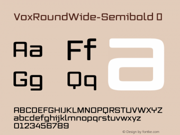 VoxRoundWide-Semibold ☞ Version 2.3;com.myfonts.canadatype.vox-round.wide-semibold.wfkit2.3WdD Font Sample