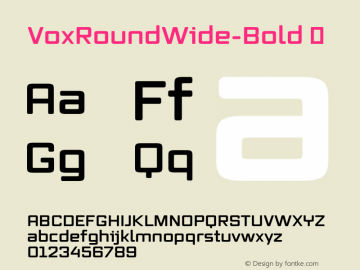 VoxRoundWide-Bold ☞ Version 2.3;com.myfonts.canadatype.vox-round.wide-bold.wfkit2.3Wdu图片样张
