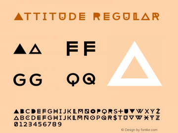 Attitude Regular 2.001 Font Sample