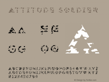 Attitude Soldier 2.001 Font Sample