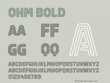 Ohm Bold Version 001.003 2013图片样张