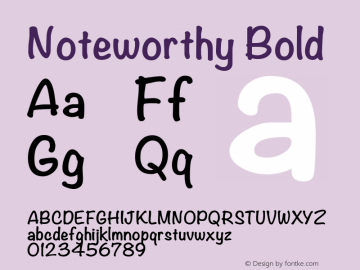 Noteworthy Bold 9.0d1e1图片样张