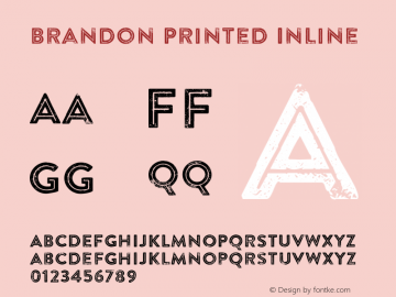 Brandon Printed Inline Version 001.000;com.myfonts.hvdfonts.brandon-printed.inline.wfkit2.46o8 Font Sample