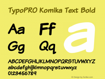TypoPRO Komika Text Bold 2.0图片样张