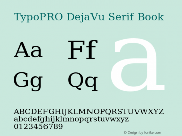 TypoPRO DejaVu Serif Book Version 2.34图片样张