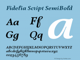 Fidelia Script SemiBold 001.000;com.myfonts.mellediete.fidelia-script.semi-bold.wfkit2.3Apa图片样张