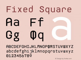 Fixed Square 1.000图片样张