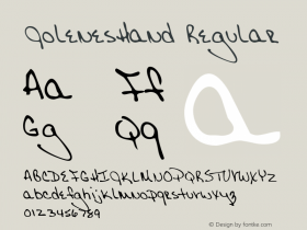 JolenesHand Regular The IMSI MasterFonts Collection, tm 1996 IMSI (International Microcomputer Software Inc.) Font Sample