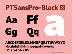 PTSansPro-Black ☞ Version 1.001;com.myfonts.paratype.pt-sans-pro.black.wfkit2.3ukR图片样张