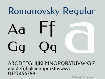 Romanovsky Regular Version 1.002图片样张
