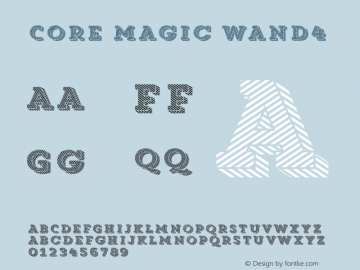 Core Magic Wand4 Version 1.000 Font Sample