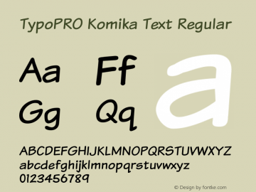 TypoPRO Komika Text Regular 2.0图片样张