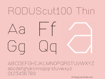 RODUScut100 Thin Version 1.0图片样张