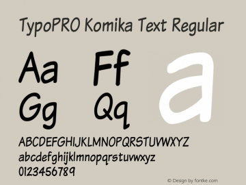 TypoPRO Komika Text Regular 2.0图片样张