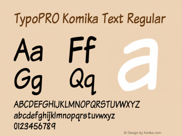 TypoPRO Komika Text Regular 2.0图片样张