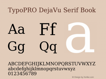 TypoPRO DejaVu Serif Book Version 2.34图片样张