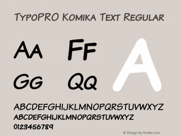 TypoPRO Komika Text Regular 2.0图片样张