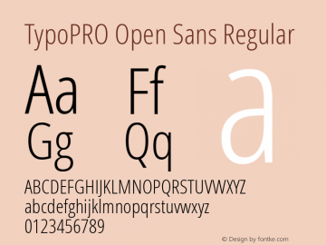 TypoPRO Open Sans Regular Version 1.10图片样张