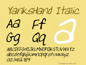 YanksHand Italic WSI: 1/11/98图片样张