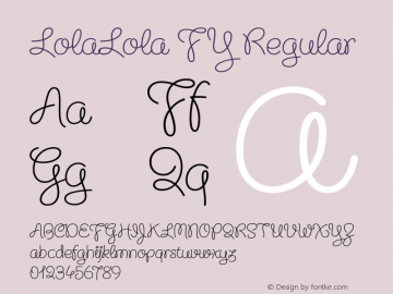 LolaLola FY Regular Version 1.000图片样张