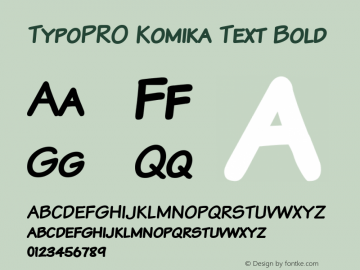 TypoPRO Komika Text Bold 2.0图片样张