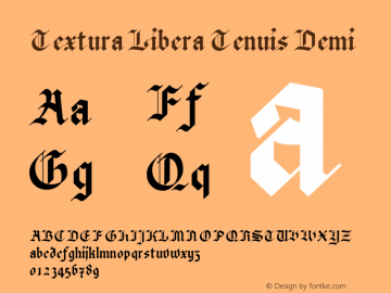 Textura Libera Tenuis Demi Version 0.2.2图片样张