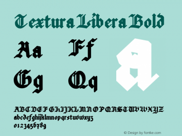 Textura Libera Bold Version 0.2.2图片样张