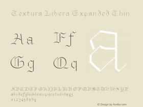 Textura Libera Expanded Thin Version 0.2.2图片样张