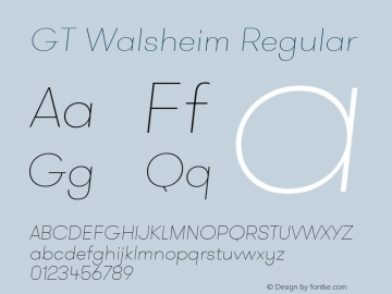 GT Walsheim Regular Version 15.000图片样张
