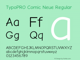 TypoPRO Comic Neue Regular Version 1.000图片样张