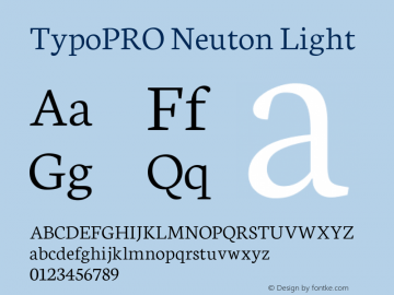 TypoPRO Neuton Light Version 1.43图片样张