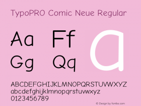 TypoPRO Comic Neue Regular Version 1.000图片样张