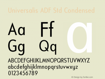 Universalis ADF Std Condensed Version 1.009图片样张