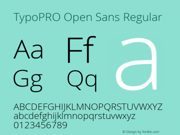 TypoPRO Open Sans Regular Version 1.10图片样张