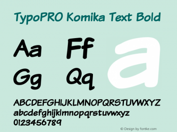 TypoPRO Komika Text Bold 2.0图片样张