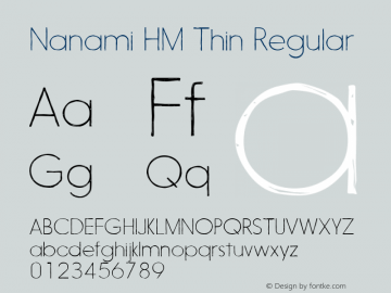 Nanami HM Thin Regular Version 1.003图片样张