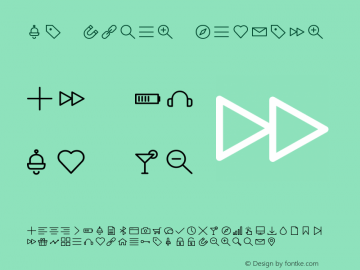 Glyphter Regular Version 1.0 Font Sample