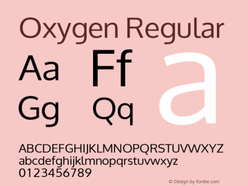 Oxygen Regular Version Release 0.2; ttfautohint (v0.94.20-1c74-dirty) -l 8 -r 50 -G 200 -x 0 -w 