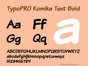TypoPRO Komika Text Bold 2.0图片样张