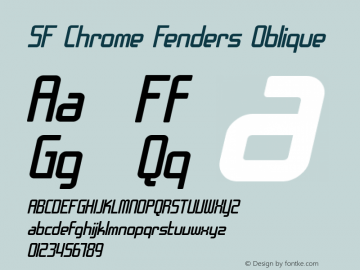 SF Chrome Fenders Oblique ver 1.0; 2000. Freeware for non-commercial use.图片样张