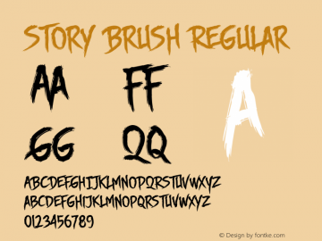 Story Brush Regular Version 1.000 2014 initial release图片样张