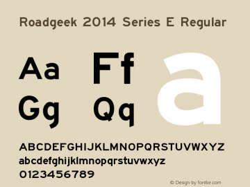 Roadgeek 2014 Series E Regular Version 2.20 May 18, 2014图片样张